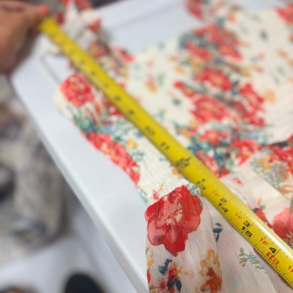 Maurices floral print smocked ruffle tank midi maxi dress. - Picture 10 of 11